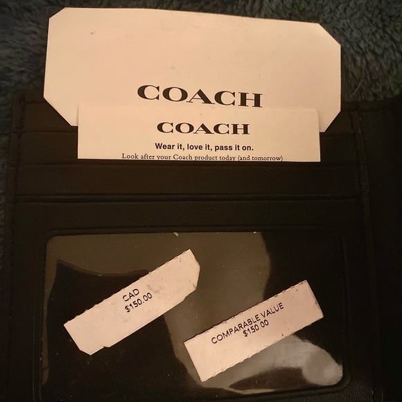 COACH Mens Signature Canvas 3-in-1 Wallet - Picture 5 of 5